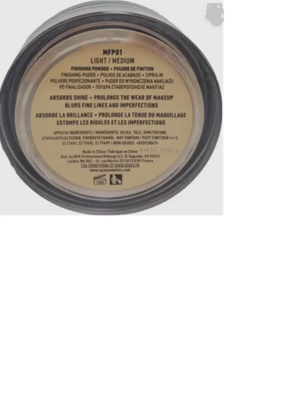 NYX Foundation Makeup Matte Finishing Powder Medium Dark MFP02 2PK